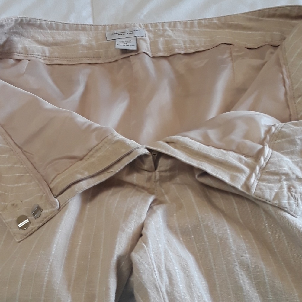 Sabrina Lauren New York Sz14 lined Tan str… - Picture 5 of 7